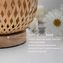 Simple Bamboo Woven Table Lamp Warm Bedroom Study Bedside Art Decorative Desktop Lighting