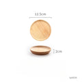 Japanese-Style Wooden Tray Oak Afternoon Tea Dessert Plate Pastry Wooden Dish Kitchen Storage Tray