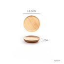 Japanese-Style Wooden Tray Oak Afternoon Tea Dessert Plate Pastry Wooden Dish Kitchen Storage Tray