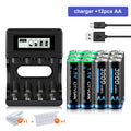 CITYORK 1.5V AA Li ion Rechargeable Battery 3000mWh 1.5 V AA Lithium ion Rechargeable Batteries With1.5V AA AAA Battery Charger