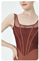 Retro Ballet Leotard Women New Design Spliced Gymnastics Bodysuit Dance wear Adult Elegant Female Yoga Clothing