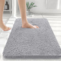HAPIHAPPY New Chenille Bathroom Rug Mat Extra Soft Thick Absorbent Shaggy Bath Mats Non-Slip Machine Wash Dry Plush Bath Rugs