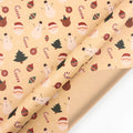 Retro Single-sided Wrapping Paper Kraft Christmas New Year Gift Packaging Paper DIY Craft Paper for Party Birthday Holiday