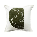 30x50/45x45cm Green Bamboo Throw Pillowcover Chinese Style National Styl Cushion Cover Embroidery Splicing Decoration Pillowcaer