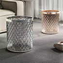 Luxury Trash Can Household Living Room Bedroom Trash Can Without Lid Large Capacity Lightweight Garbage Bin Waste Paper Basket
