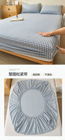 Yarn Dyed Minimalism Stripes Percale Cotton Fitted Sheet