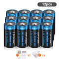 CITYORK 1.5V D Size Battery USB Rechargeable Li-ion Batteries D Lipo R20 LR20 Battery for Gas Stove RC Camera Drone Accessories
