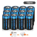 CITYORK 1.5V D Size Battery USB Rechargeable Li-ion Batteries D Lipo R20 LR20 Battery for Gas Stove RC Camera Drone Accessories