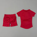 2 Pcs HISTELLO Impact Sports Sets Short Sleeve Seamless Yoga Top Fitness Set Women Workout Running Sports Shorts Gym Suit