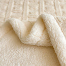 Thickened Coral Fleece Bed Blankets for Winter Warm Soft Imitation Lambs Wool Jacquard Blankets for Bedroom Sleeping Sofa Throw