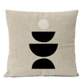 Black Geometric Pillow Cover Home Decor Arch Line Boho Bohemia Throw Pillow Case Modern Living Room Decorative Sofa Cushion