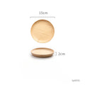 Japanese-Style Wooden Tray Oak Afternoon Tea Dessert Plate Pastry Wooden Dish Kitchen Storage Tray