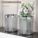 Luxury Trash Can Household Living Room Bedroom Trash Can Without Lid Large Capacity Lightweight Garbage Bin Waste Paper Basket