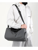 Solid Fitness Bags Zipper Large Capacity Oxford Travel Bags  Thickened Fabric High Capacity Waterproof Luggage Sports Bags