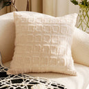 French Retro Waist Cushion Cover 45x45 Bow Embroidery Black and White Striped Throw Pillow Case Living Room Bed Sofa Home Decor