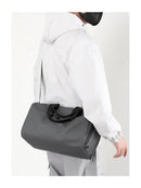 Solid Fitness Bags Zipper Large Capacity Oxford Travel Bags  Thickened Fabric High Capacity Waterproof Luggage Sports Bags