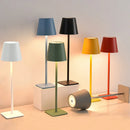 Hotel Cordless Usb Rechargeable Table Lamp Poldina Waterproof Touch Switch Table Lamps for Bedroom Hotel Living Room Restaurant