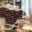 Crystal Beaded Curtain Partition Decorative Curtain Living Room Hanging Curtain Wedding Hotel Backdrop Decoration Curtain