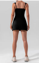 Fitness Suits Yoga Jumpsuits with Chest Pads Tennis Running Short Skirts Sportswear for Women Gym Sports Sets Workout Bodysuits