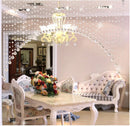 Crystal Beaded Curtain Partition Decorative Curtain Living Room Hanging Curtain Wedding Hotel Backdrop Decoration Curtain
