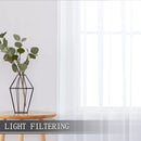 Home Decor White Tulle Sheer Curtains for Living Room Bedroom Dining Decor Window Semi Shading Treatment Voile Drape Luxury Door