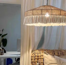 Nordic LED Chandelier Chandelier With Tassels For Bedroom Living Room Kitchen Shop Handmade Rustic Pendant Lamps