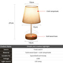 Desk Lamp Fabric Shade Bedroom Bedside Table Night Light Creative Nordic Style Decorative Lighting For Home Interior Design Led