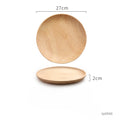 Japanese-Style Wooden Tray Oak Afternoon Tea Dessert Plate Pastry Wooden Dish Kitchen Storage Tray