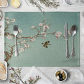 1PC Flower Individuales Placemat For Dining Table Coaster Plum Blossom Home Decoration Accessories Modern Mat Pad