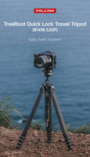 Ulanzi FALCAM TreeRoot Quick Lock Travel Tripod (R141K-320P) Solid Swift Tripod Reuleaux Triangle Tub Carbon Fiber Tripod