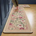 Carpet for Kitchen Floor Mat Pvc Leather Waterproof Non-slip Foot Mats Oil-proof Long Rug Spring Flower Home Decoration Rugs