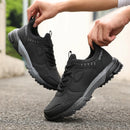 High Quality Men's Sports Shoes Black Trendy Look Enhanced Traction Outdoor Sneakers Non Slip Walking Men Shoes Tenis Masculino