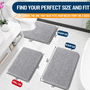 HAPIHAPPY New Chenille Bathroom Rug Mat Extra Soft Thick Absorbent Shaggy Bath Mats Non-Slip Machine Wash Dry Plush Bath Rugs