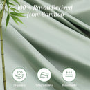 100% Organic Bamboo Bed Sheet Set 4/6 Pieces Silky Bedding Sets Hotel Luxuriously Soft Fitted Sheet Flat Sheet Pillowcase Solid