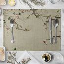 1PC Flower Individuales Placemat For Dining Table Coaster Plum Blossom Home Decoration Accessories Modern Mat Pad