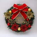 30CM Christmas Decoration Garland Front Door Window Decoration Christmas Wreath Pendant Ornament Navidad New Year Party Supplies