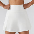 NADANBAO Women Sports Tennis Pleated Skirt Golf Skirt Fitness Shorts High Waist Quick Dry Athletic Running Sport Skort