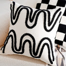 30x50/45x45CM French Retro Throw Pillow Cover Black Luxury Stamping Waist Cushion Cover Decor Home Decorative Pillowcase 2025
