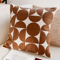 30x50/45x45CM Light Luxury Throw Pillow Cover Brown French Stamping Waist Cushion Cover Decor Home Decorative Pillowcase