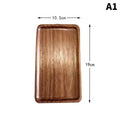 NEW Tableware Solid Wood Round Dessert Plate Japanese-style Wooden Tray Snack Plate Dried Fruit Plate Wooden Plate