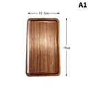 NEW Tableware Solid Wood Round Dessert Plate Japanese-style Wooden Tray Snack Plate Dried Fruit Plate Wooden Plate