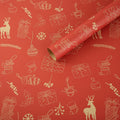 1PC Christmas Gift Wrapping Paper DIY Crafts Kraft Paper for Christmas New Year Party Packaging Decoration