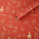 1PC Christmas Gift Wrapping Paper DIY Crafts Kraft Paper for Christmas New Year Party Packaging Decoration