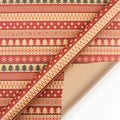 Retro Single-sided Wrapping Paper Kraft Christmas New Year Gift Packaging Paper DIY Craft Paper for Party Birthday Holiday