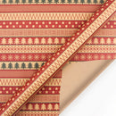 Retro Single-sided Wrapping Paper Kraft Christmas New Year Gift Packaging Paper DIY Craft Paper for Party Birthday Holiday