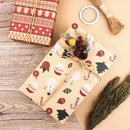 Retro Single-sided Wrapping Paper Kraft Christmas New Year Gift Packaging Paper DIY Craft Paper for Party Birthday Holiday