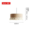 Nordic LED Chandelier Chandelier With Tassels For Bedroom Living Room Kitchen Shop Handmade Rustic Pendant Lamps