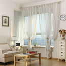 Pure White Shiny Silver Wire Stripe Tulle，Curtains for Living Room， Modern Simple Window Screen Bedroom Voile Blinds for windows