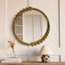 Round Decoration Mirror Clear Unique Creative Restaurant Fashion Chinese Style Mirror Luxury Large Espelho House Decoration