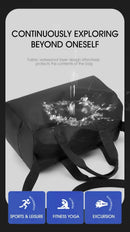 Solid Fitness Bags Zipper Large Capacity Oxford Travel Bags  Thickened Fabric High Capacity Waterproof Luggage Sports Bags